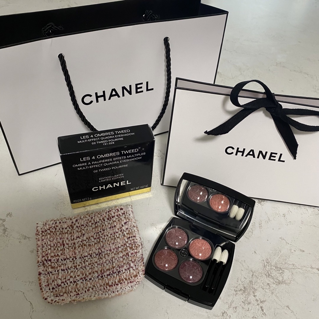 CHANEL(シャネル)の新品 限定色❤︎CHANEL レキャトルオンブルツイード　ギフトラッピング付き コスメ/美容のベースメイク/化粧品(アイシャドウ)の商品写真