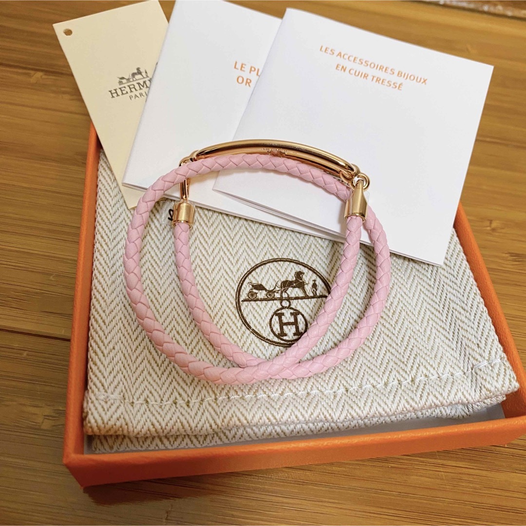 HERMES エルメス レザーブレスレット ルリ ドゥブルトゥール 未使用