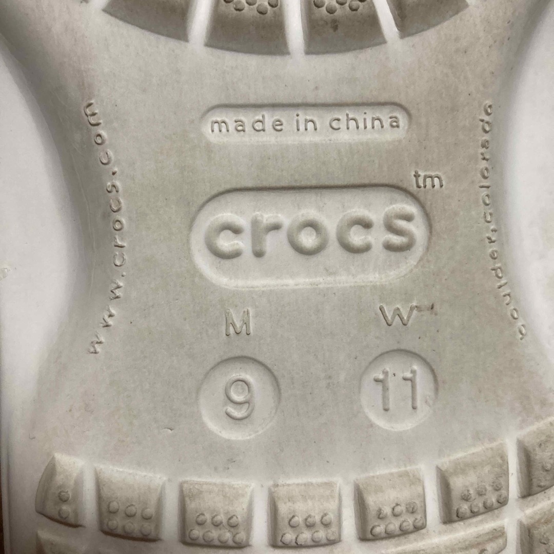 crocs(クロックス)のCROCS ビーチサンダル　白　27.0cm メンズの靴/シューズ(サンダル)の商品写真