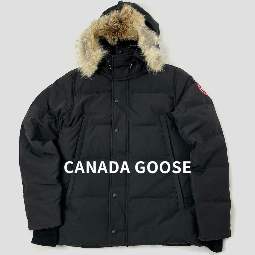 CANADA GOOSE(カナダグース)のCANADA GOOSE カナダグース WYNDHAM ウィンダム ダウン 黒L メンズのジャケット/アウター(ダウンジャケット)の商品写真