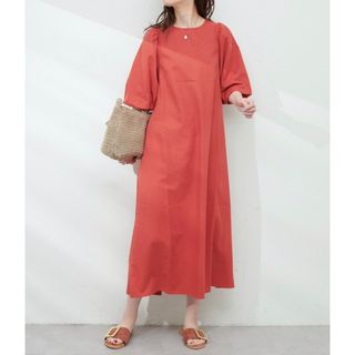 ナチュラルクチュール(natural couture)の【新品】袖ボリュームバックシャンワンピース(ロングワンピース/マキシワンピース)