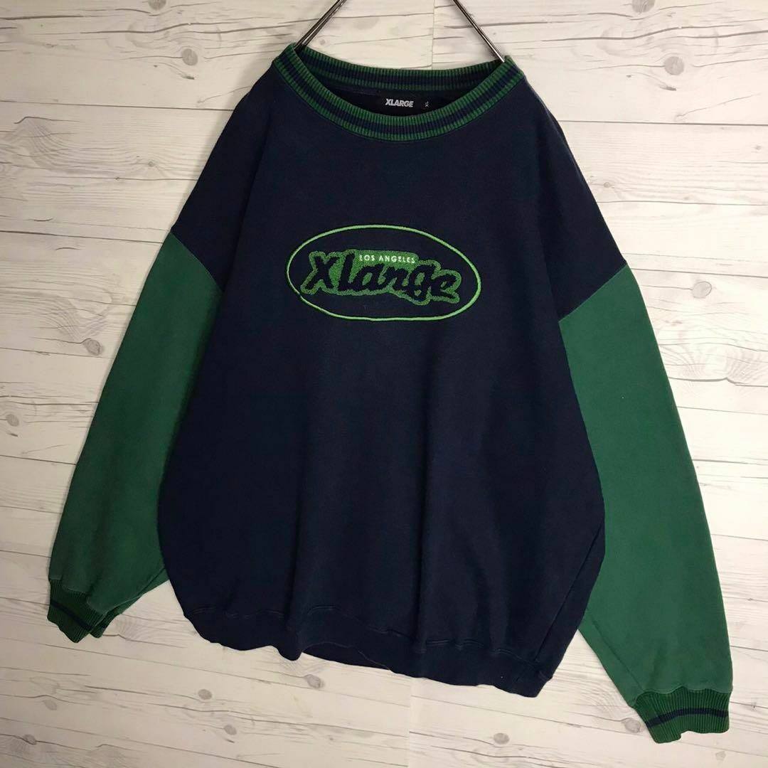 ばんばんざいみゆ着用モデル】XLARGE パイルロゴ 切替え 希少