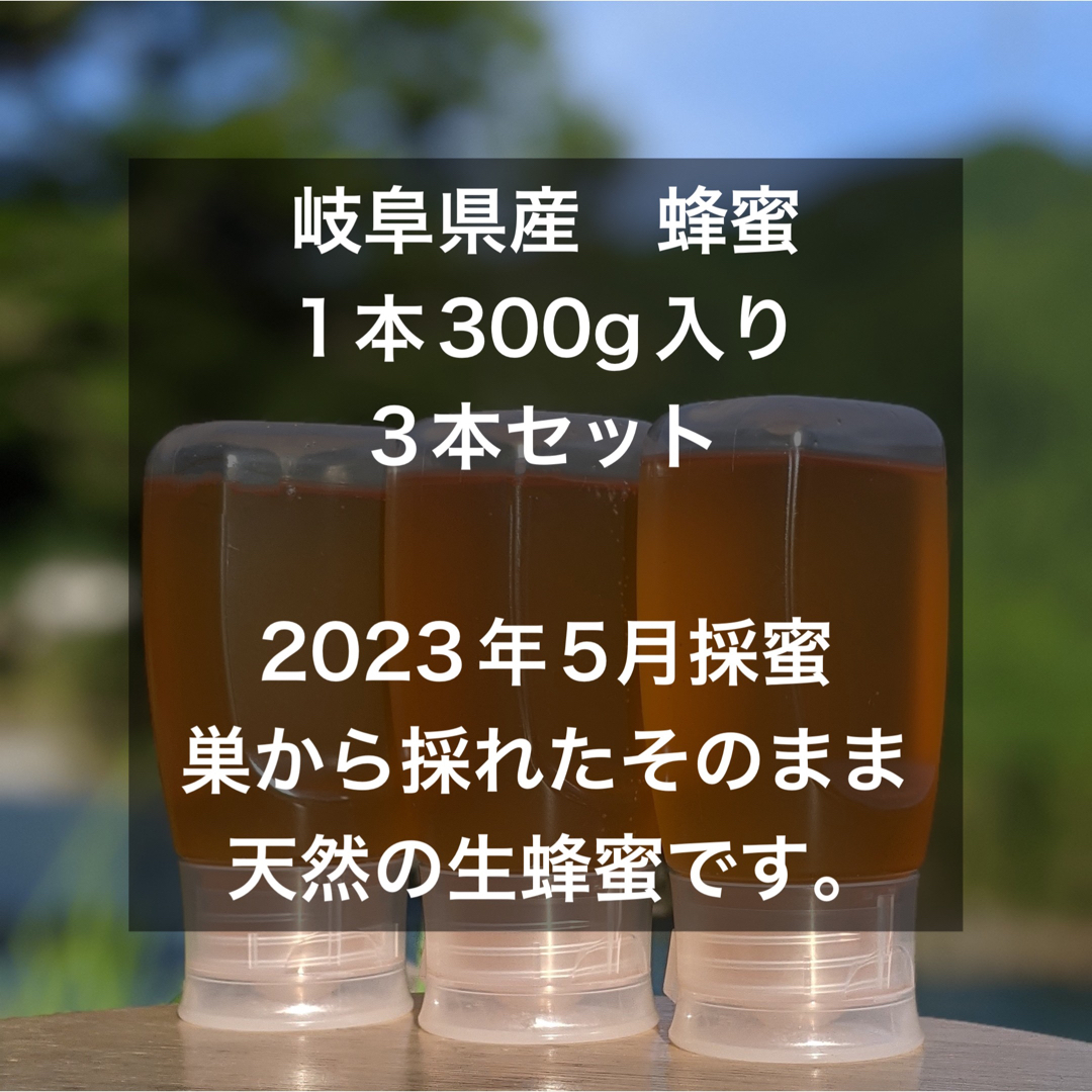 合計900g 新蜜　天然蜂蜜　百花蜜　国産蜂蜜　非加熱　生はちみつ 岐阜県産