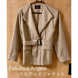 ファビュラスアンジェラ(Fabulous Angela)の【美品】Fabulous Angela ベルテッドジャケット♪(テーラードジャケット)