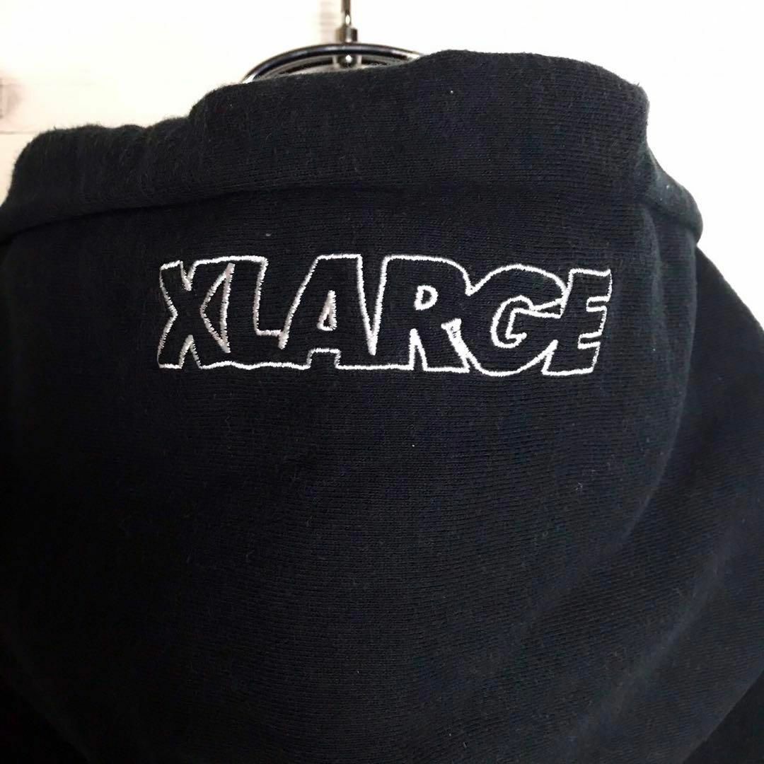 入手困難モデル】XLARGE 限定コラボ 刺繍ロゴ 即完売 希少 パーカー