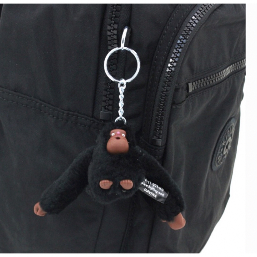 kipling(キプリング)の【新品タグ付き】キプリング  リュックサック　黒　A4サイズ収納可 レディースのバッグ(リュック/バックパック)の商品写真