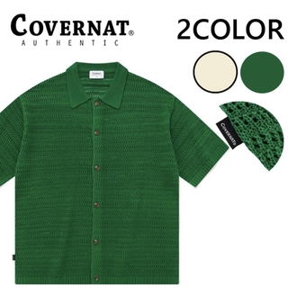 ステューシー(STUSSY)のCOVERNAT Crochet Half Knit Shirt KM63(シャツ)