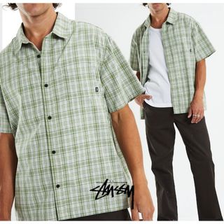 ステューシー(STUSSY)のSTUSSYステューシーTEXTILE CHECK 半袖チェックシャツ(シャツ)