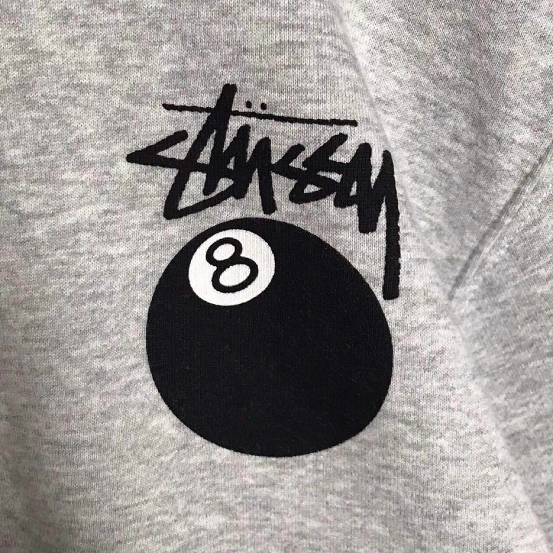 【即完売モデルL】stussy 8ボール 両面プリント 入手困難 スウェット