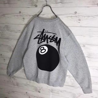 【超人気モデルXL】stussy 8ボール 両面プリント 入手困難 スウェット