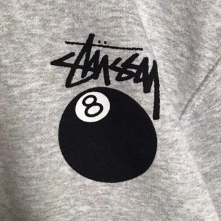 【超人気モデルXL】stussy 8ボール 両面プリント 入手困難 スウェット