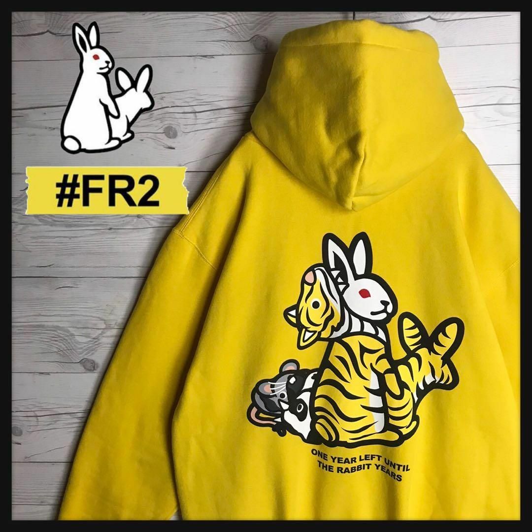 【即完売モデル】 FR2 色情兎 タイガー 入手困難 寅 限定モデル パーカーWITHアパレル