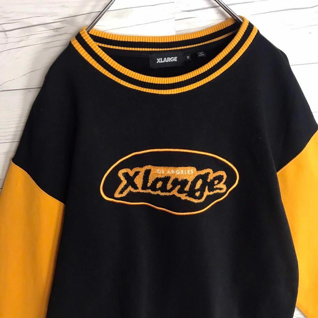 【ばんばんざいみゆ着用モデル】XLARGE パイルロゴ 切替え 希少 スウェット