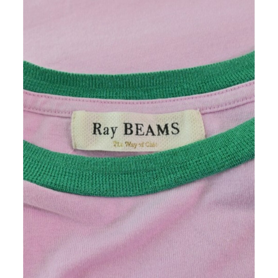 Ray BEAMS(レイビームス)のRay Beams レイビームス Tシャツ・カットソー -(XL位) ピンク 【古着】【中古】 レディースのトップス(カットソー(半袖/袖なし))の商品写真