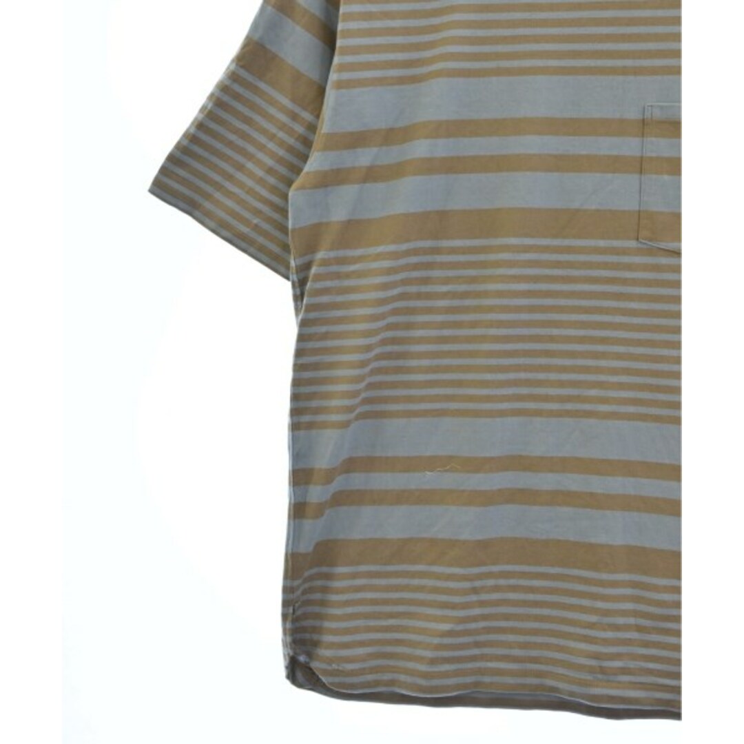 nonnative(ノンネイティブ)のnonnative Tシャツ・カットソー 1(S位) 青x茶(ボーダー) 【古着】【中古】 メンズのトップス(Tシャツ/カットソー(半袖/袖なし))の商品写真