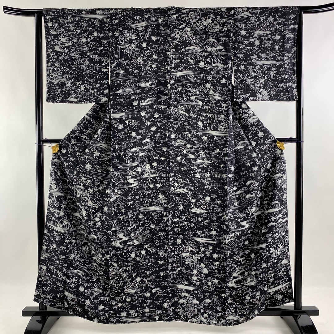 小紋 身丈161cm 裄丈64cm 正絹 美品 秀品 - 着物 小紋 身丈161cm 裄丈64cm 正絹 美品 秀品