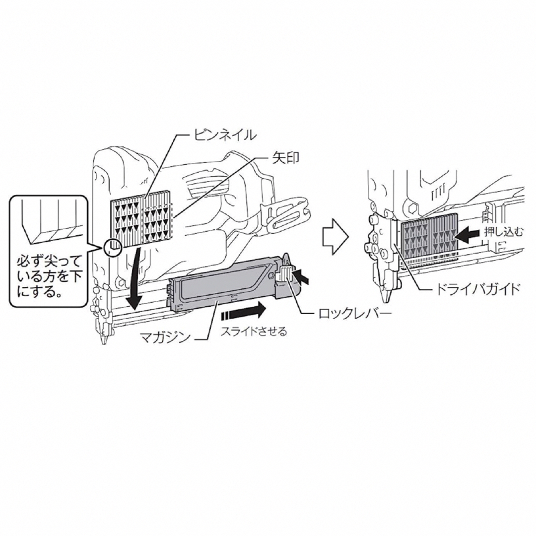 Makita(マキタ)のマキタ(Makita) 充電式ピンタッカ 18V 本体+ケース PT353DZK インテリア/住まい/日用品のインテリア/住まい/日用品 その他(その他)の商品写真