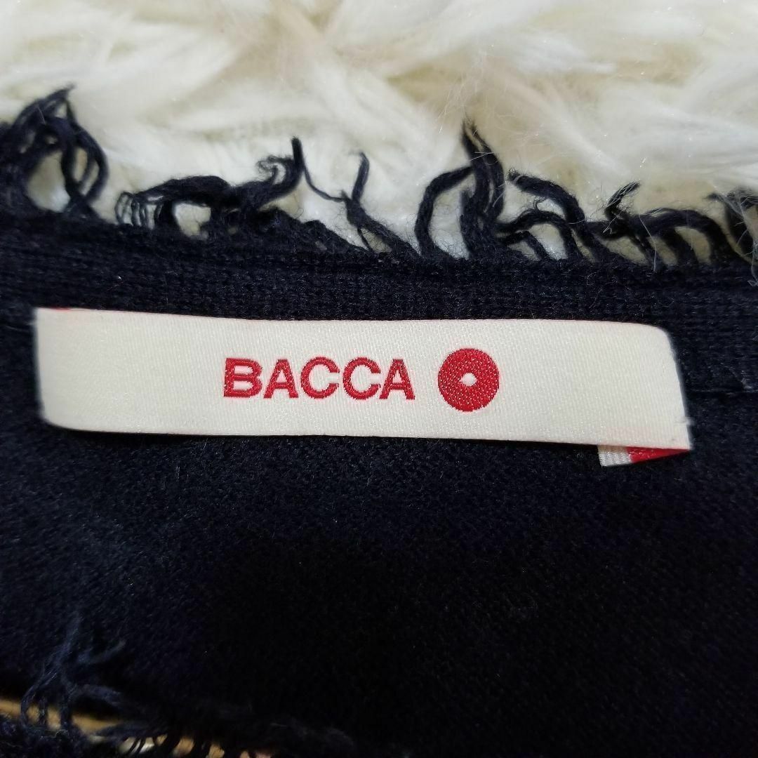 BACCA(バッカ)のバッカBACCAシルクカシミア混フリンジニット七分袖カットソーSトゥモローランド レディースのトップス(Tシャツ(長袖/七分))の商品写真