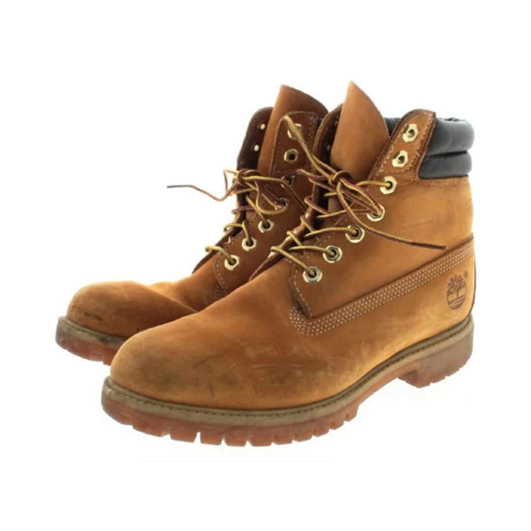 Timberland(ティンバーランド)のTimber Land ティンバーランド ブーツ 26cm キャメルx黒 【古着】【中古】 メンズの靴/シューズ(ブーツ)の商品写真