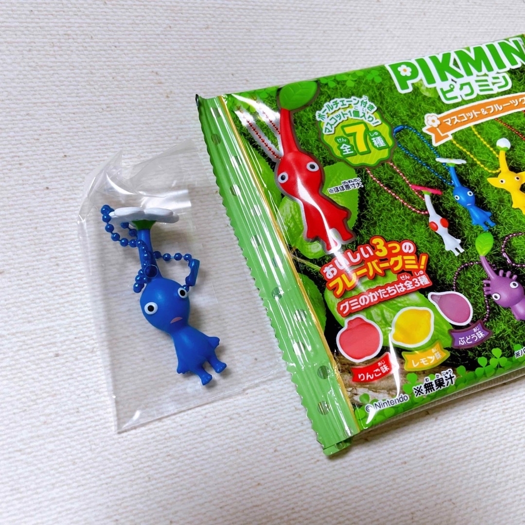 BANDAI(バンダイ)のPIKMIN ピクミン マスコット ＆ フルーツグミ 全7種 グミ付き エンタメ/ホビーのフィギュア(ゲームキャラクター)の商品写真