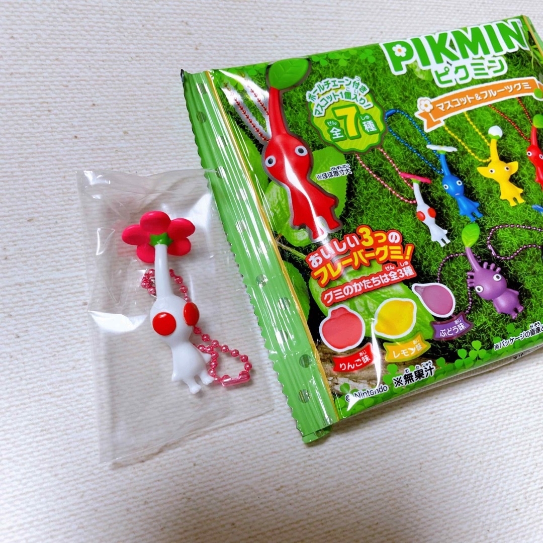 BANDAI(バンダイ)のPIKMIN ピクミン マスコット ＆ フルーツグミ 全7種 グミ付き エンタメ/ホビーのフィギュア(ゲームキャラクター)の商品写真