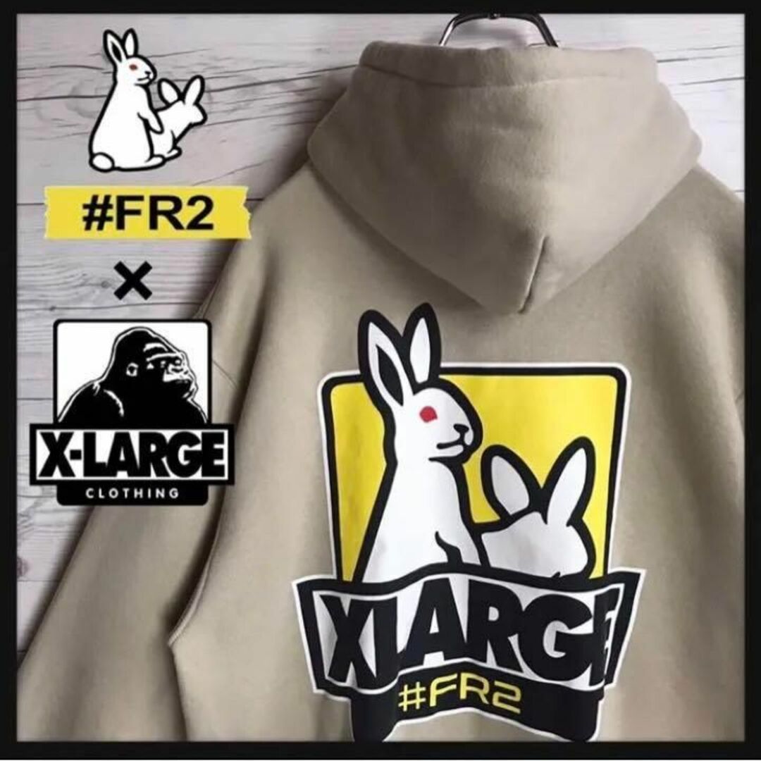 最高デザイン】FR2 XLARGE コラボ 色情兎 入手困難 希少 パーカー-
