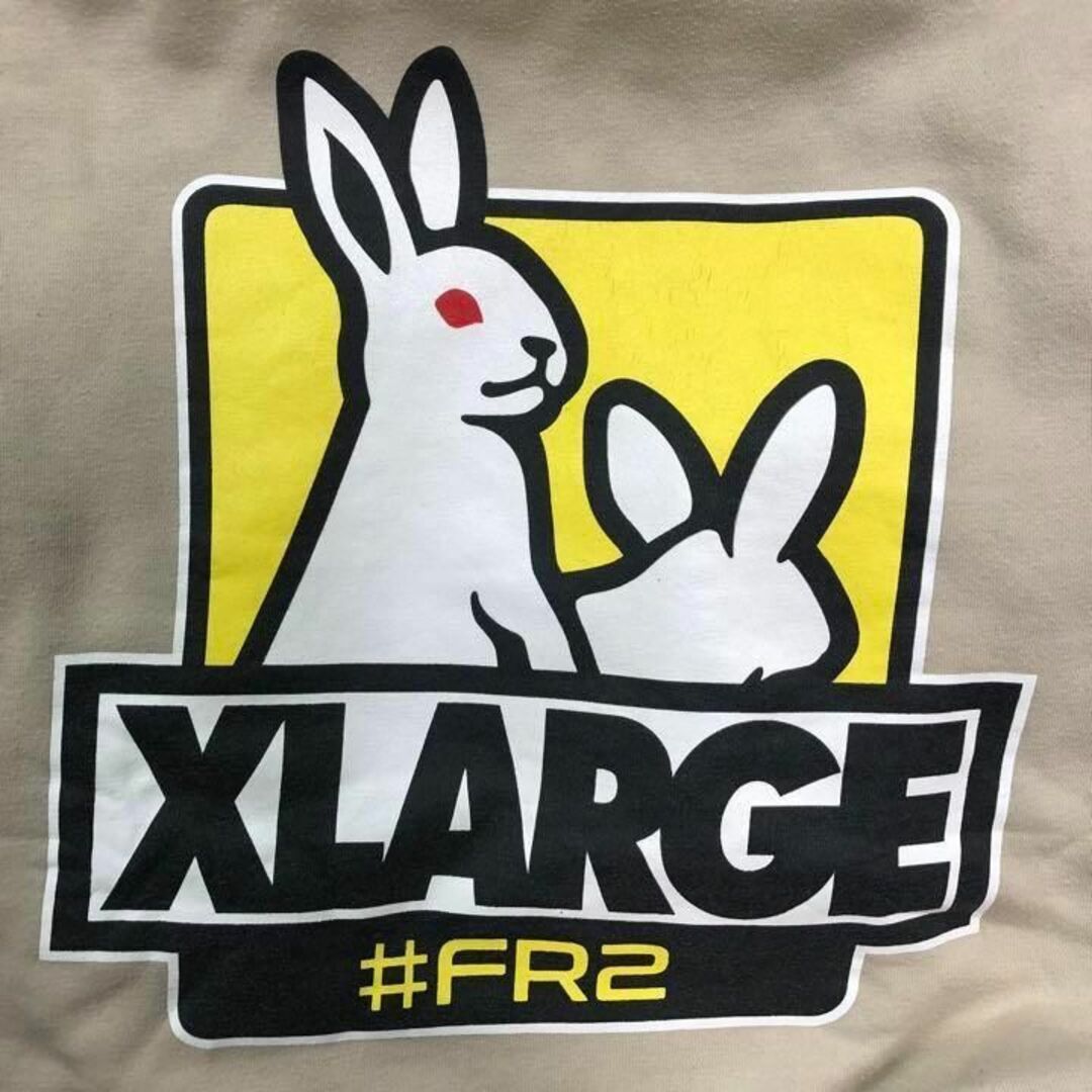 【超人気コラボ】FR2 XLARGE 入手困難 即完売 両面プリント パーカー