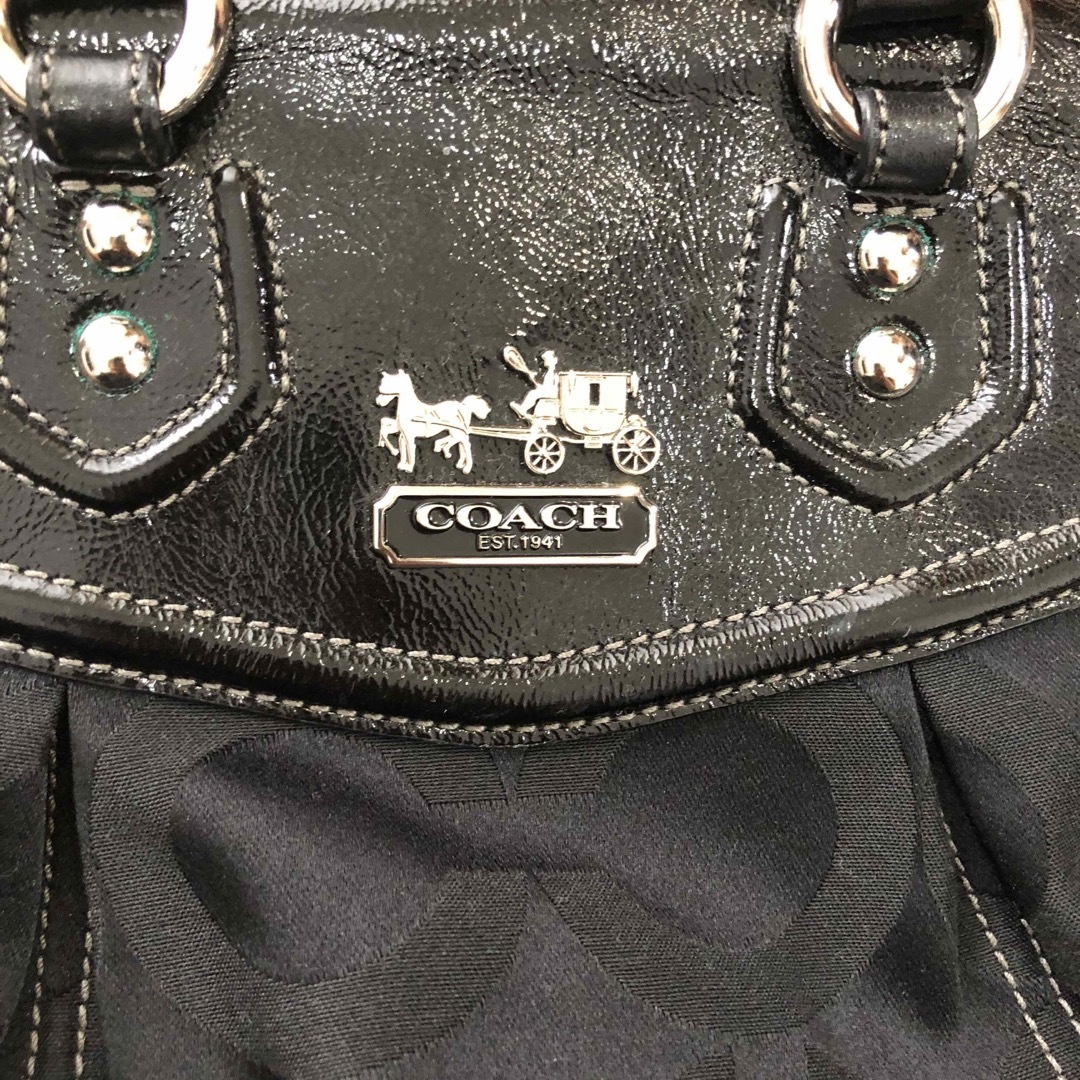 美品　COACH 黒　ワンショルダー　ショルダーバッグ