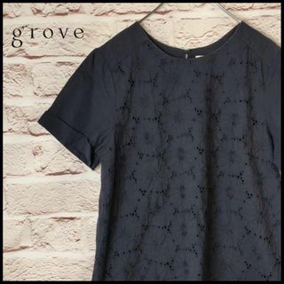 グローブ(grove)のgrove　グローブ　トップス　Tシャツ　おしゃれ　花柄(Tシャツ(半袖/袖なし))