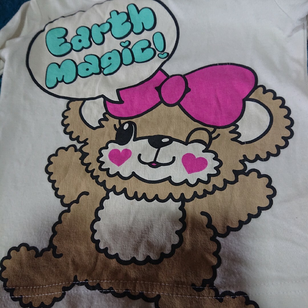 EARTHMAGIC(アースマジック)のアースマジックの3点セット キッズ/ベビー/マタニティのキッズ服女の子用(90cm~)(Tシャツ/カットソー)の商品写真