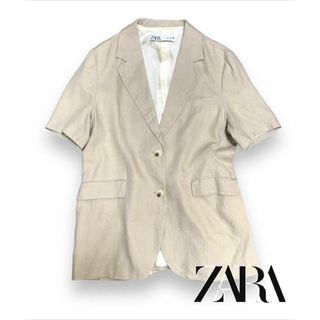 新品 ザラ ZARA ジャケット テーラード ダブル 半袖 スーツ レトロ風