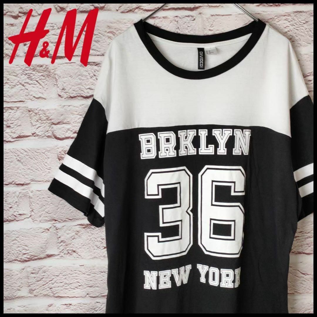 H&M(エイチアンドエム)のDIVIDED H＆M　エイチ・アンド・エム　トップス　Tシャツ　ワンピース レディースのトップス(Tシャツ(半袖/袖なし))の商品写真