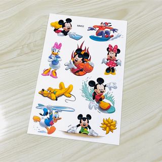 ミッキー ミニー タトゥーシール ディズニ 防水 可愛い キャラクター バラ(小道具)