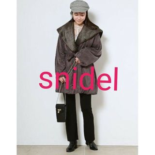 スナイデル(SNIDEL)のsnidel　キュプラレディモッズコート　ダークブラウン(ムートンコート)