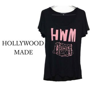 ハリウッドメイド(HOLLYWOOD MADE)のHOLLYWOOD MADE【美品】ロゴ プリント 半袖 カットソー トップス(Tシャツ(半袖/袖なし))