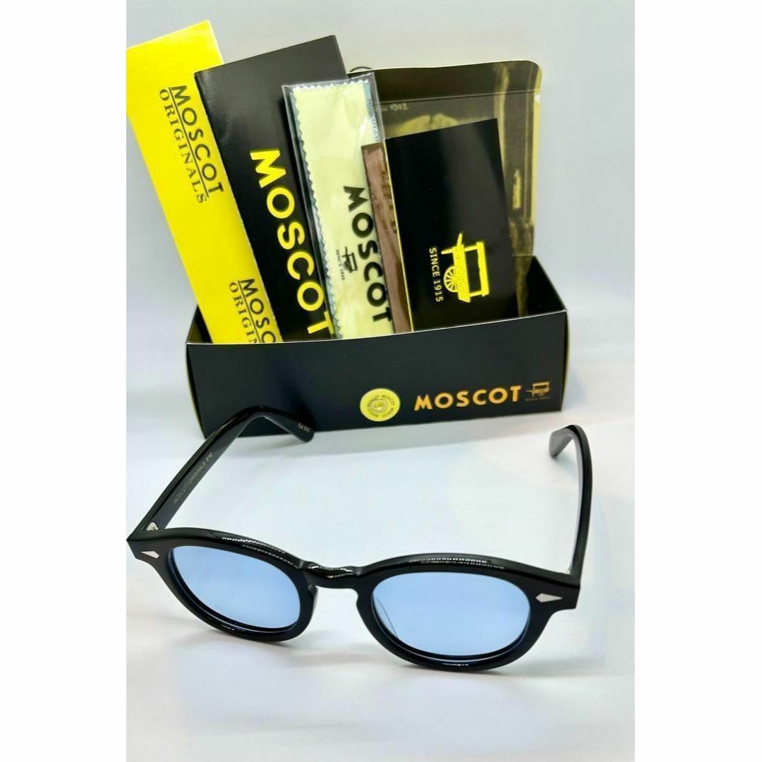 MOSCOT LEMTOSH レムトッシュ モスコット 46 サングラスレンズ青