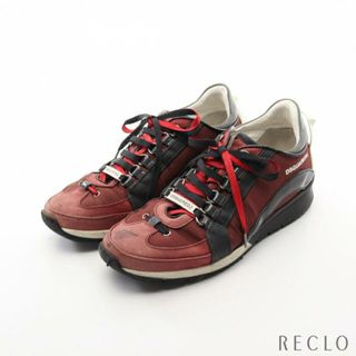 ディースクエアード(DSQUARED2)の551 Sneakers スニーカー ファブリック スエード エナメル ボルドー マルチカラー(スニーカー)