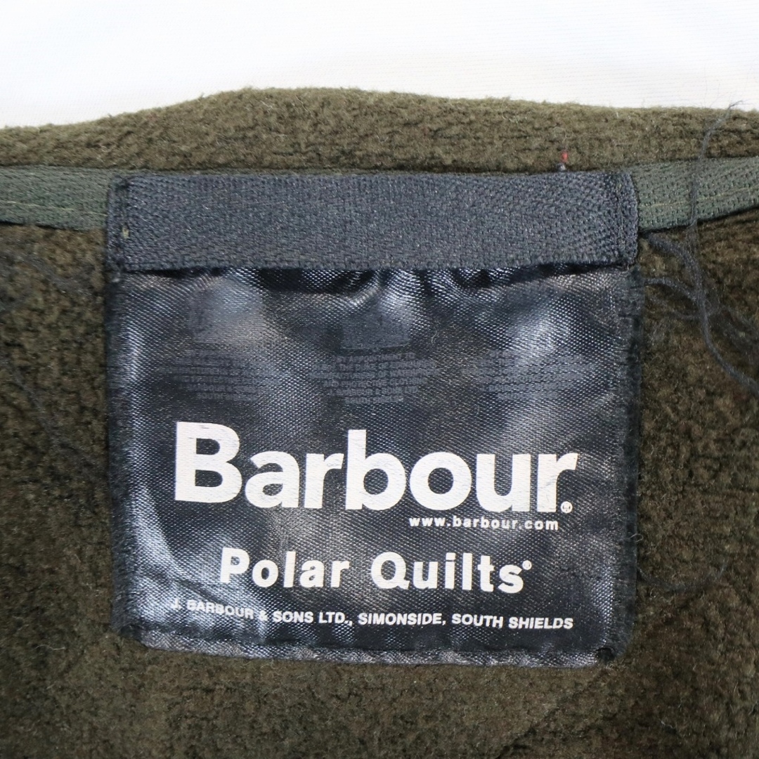 Barbour(バーブァー)のBarbour バブアー polar quilts キルティングジャケット 防寒 アウトドア ユーロ ヨーロッパ古着 モスグリーン(メンズ Ⅼ) 中古 古着 N6033 メンズのジャケット/アウター(その他)の商品写真