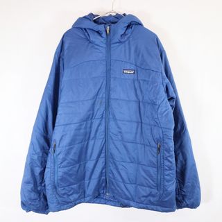 パタゴニア(patagonia)の2000年代～ patagonia パタゴニア マイクロパフジャケット PRIMALOFT 防寒  防風  アウトドア ブルー (メンズ XL) 中古 古着 N6117(ダウンジャケット)