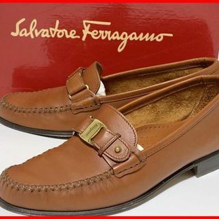 サルヴァトーレフェラガモ(Salvatore Ferragamo)のフェラガモ 7≒25cm ローファー 茶 ビジネスシューズ jtu(ドレス/ビジネス)