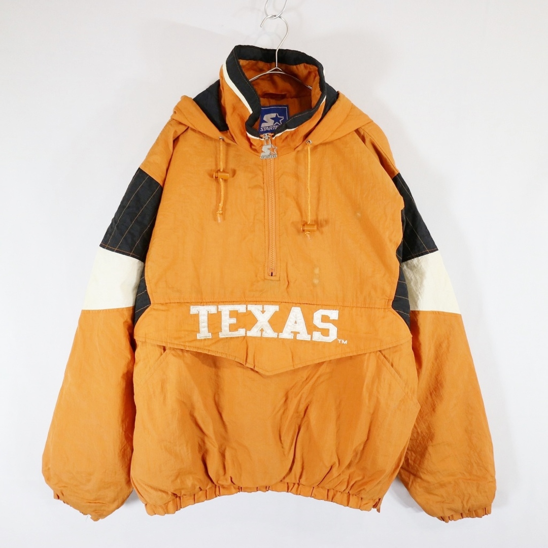 90年代 STARTER スターター TEXAS  中綿ナイロンジャケット  防寒  プロチーム オレンジ (メンズ L)   N6126