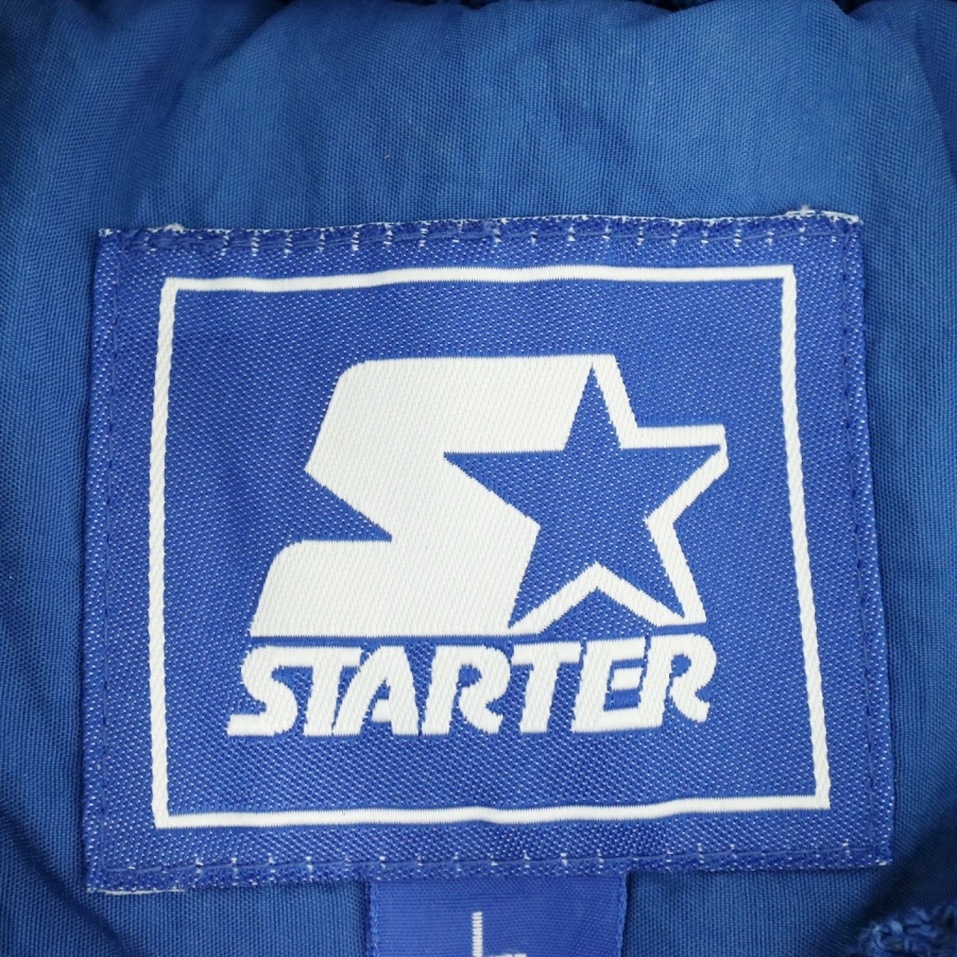 90年代  STARTER  スターター BYU  中綿ナイロンジャケット  防寒   ブルー (メンズ L)   N6128