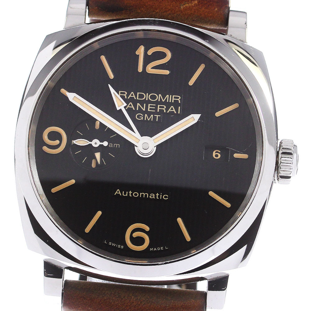 パネライ PANERAI PAM00657 ラジオミール 1940 3デイズ アッチャイオ GMT 自動巻き メンズ 箱・保証書付き_767182