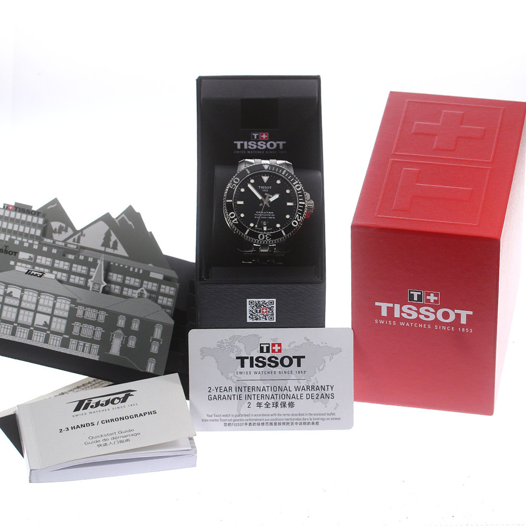 ティソ TISSOT T120407A シースター1000 デイト 自動巻き メンズ 良品 箱・保証書付き_770316