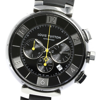 ルイヴィトン(LOUIS VUITTON)のルイ・ヴィトン LOUIS VUITTON Q102U タンブール インブラック クロノグラフ 自動巻き メンズ 箱・保証書付き_766453(腕時計(アナログ))