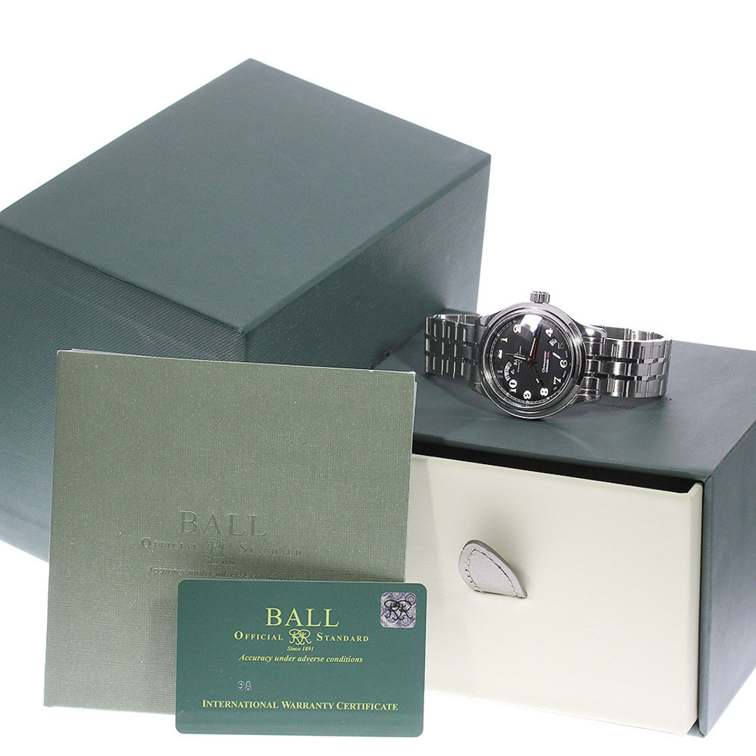 ボールウォッチ BALLWATCH GM1020D-SCJ-BK トレインマスター クリーブランドエクスプレス デュアルタイム AT メンズ 箱・保付き_769706