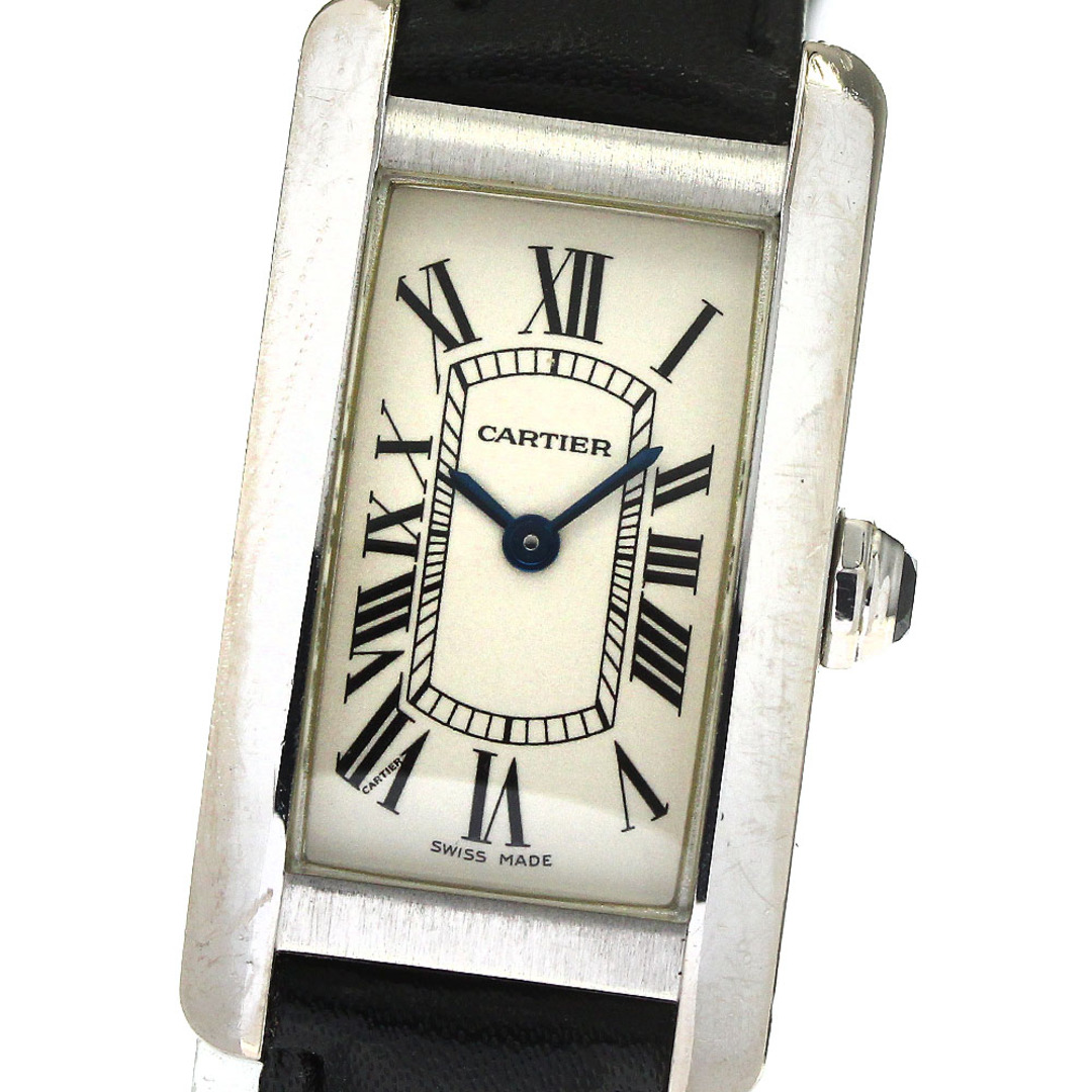 カルティエ CARTIER W2601956 タンクアメリカン SM K18WG クォーツ レディース _764857