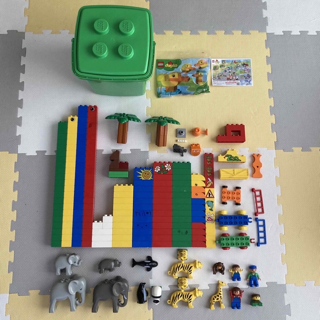 Lego - レゴデュプロ 大量 まとめ売り 動物園 水族館 緑のバケツ