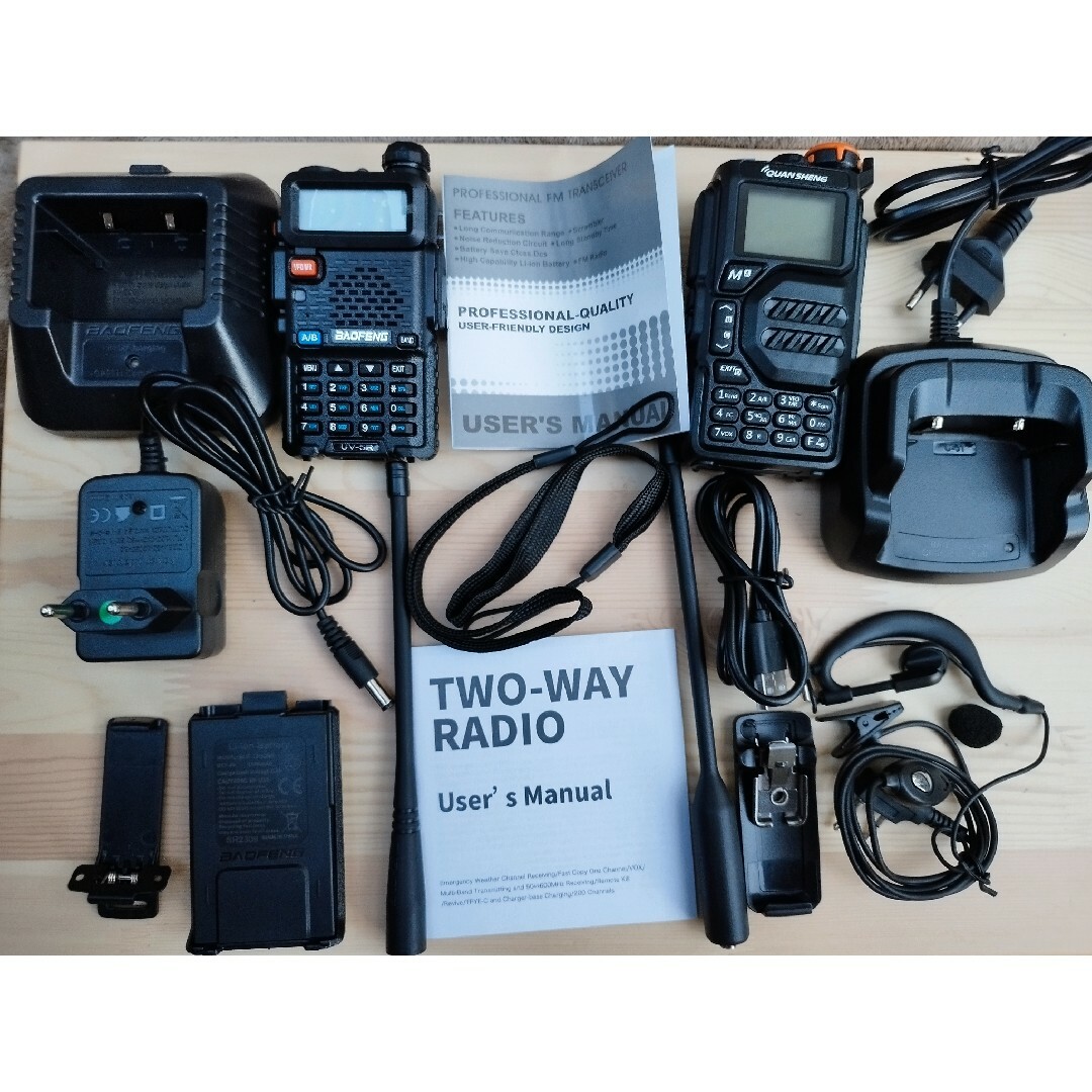 baofeng uv-5r、quansheng uv-k5 2台セット即買いok