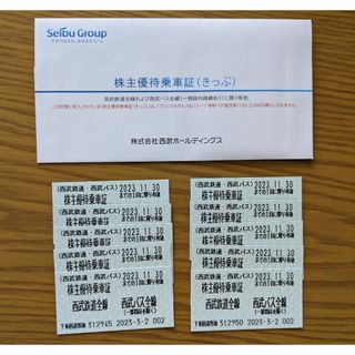 西武鉄道全線 西武バス全線 株主優待乗車証10枚組 2023年11月30日迄(鉄道乗車券)